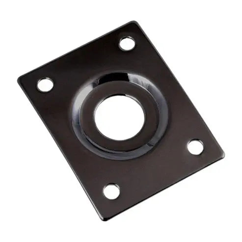 Allparts Rectangular Jackplate - Black Accessories ALL PARTS Art of Guitar