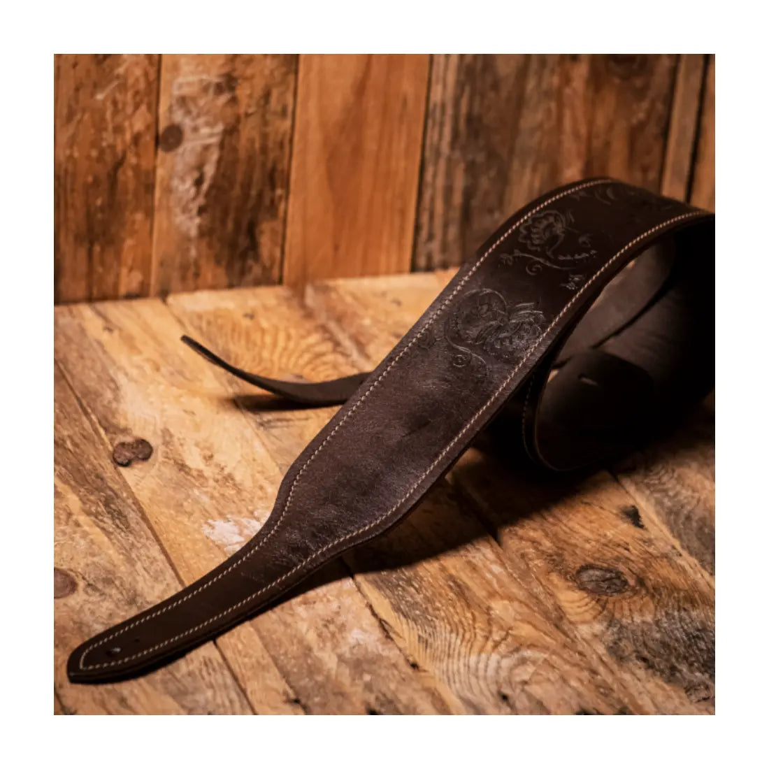 Blue Bell GRACELAND STRAP DARK COFFEE Guitar Straps Blue Bell Art of Guitar