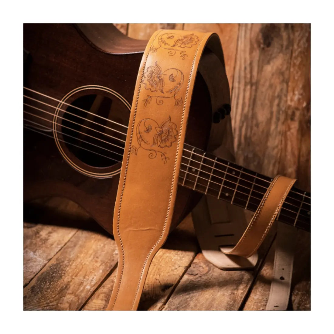 Blue Bell GRACELAND STRAP WHEAT COLOR Guitar Straps Blue Bell Art of Guitar