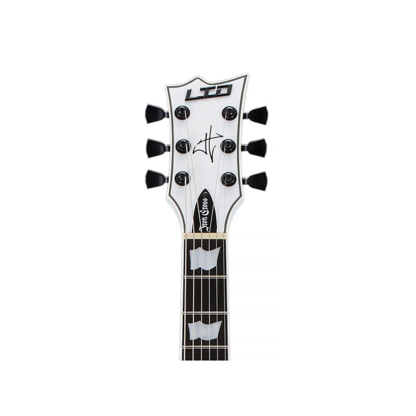 ESP LTD Iron Cross James Hetfield Signature Electric Guitar – Snow White with Black Stripes - (Re-Loved) Electric Guitars ESP LTD Art of Guitar