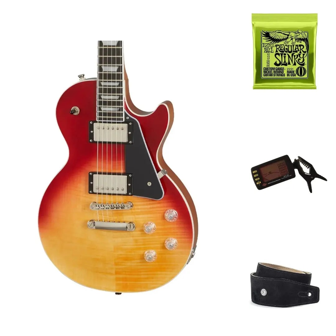 Epiphone Les Paul Modern Figured Magma Orange Fade (Bundle) Art of Guitar Art of Guitar