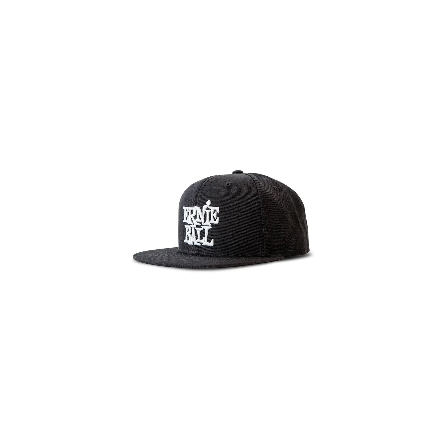 Ernie Ball Black with White Stacked Logo Hat Ernie Ball