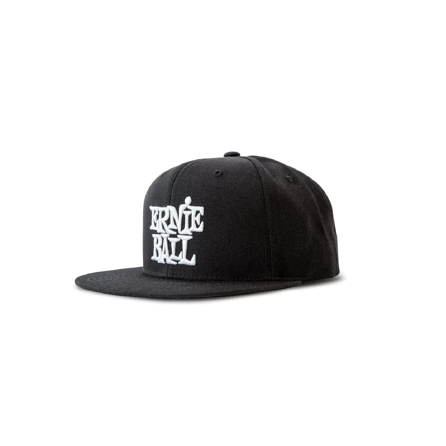 Ernie Ball Black with White Stacked Logo Hat Cap Ernie Ball Art of Guitar