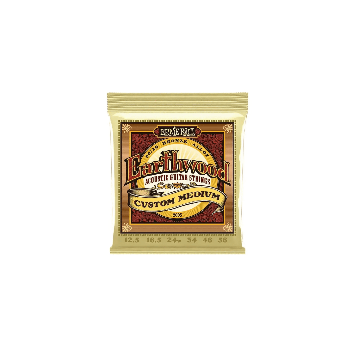 Ernie Ball Earthwood Custom Med 8020 Brnz Ac Gtr Strings 12.5 56 Acoustic Guitar Strings Ernie Ball Art of Guitar