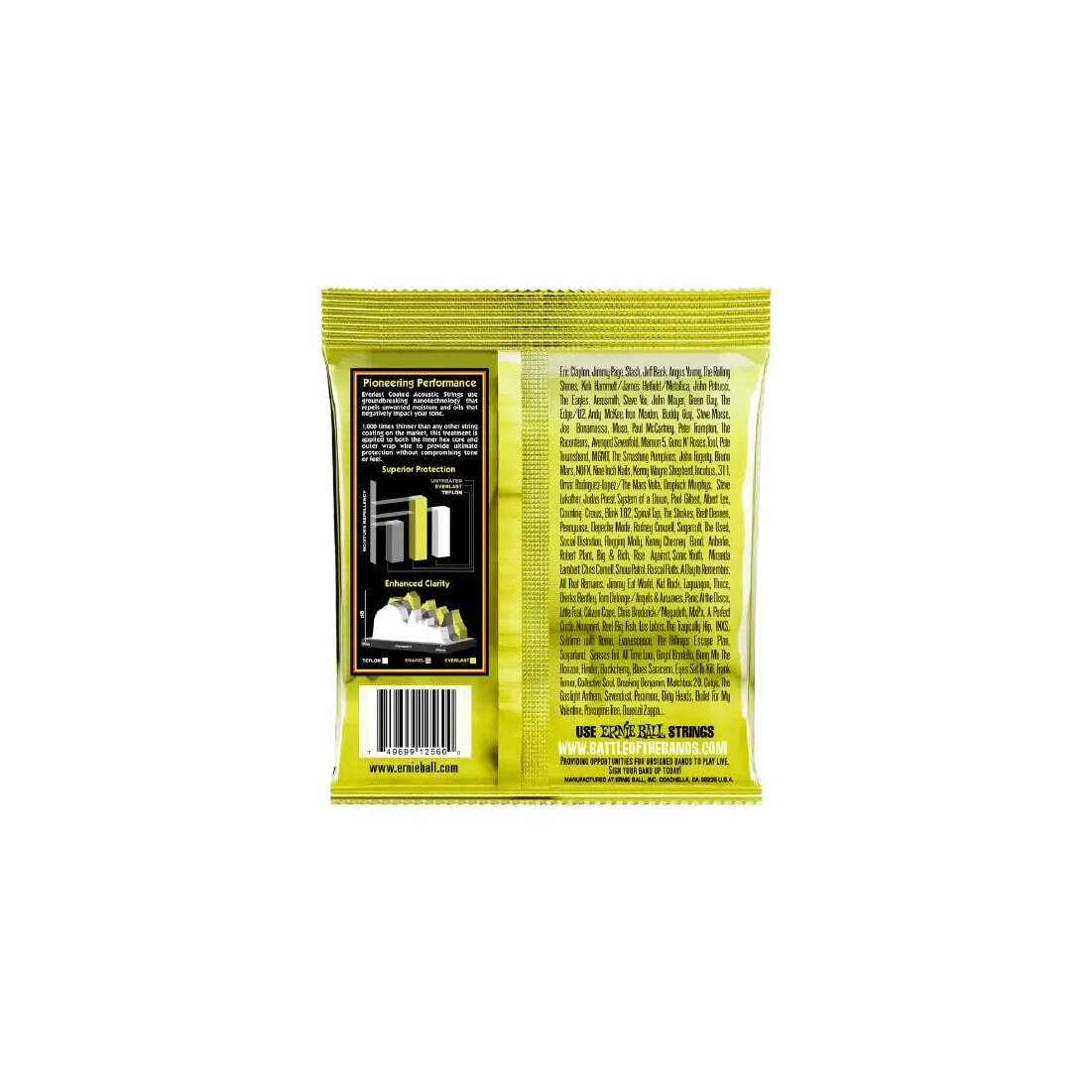 Ernie Ball Everlast Extra Light Coated 80/20 Bronze Acoustic - 10-50 Gauge Acoustic Guitar Strings Ernie Ball Art of Guitar