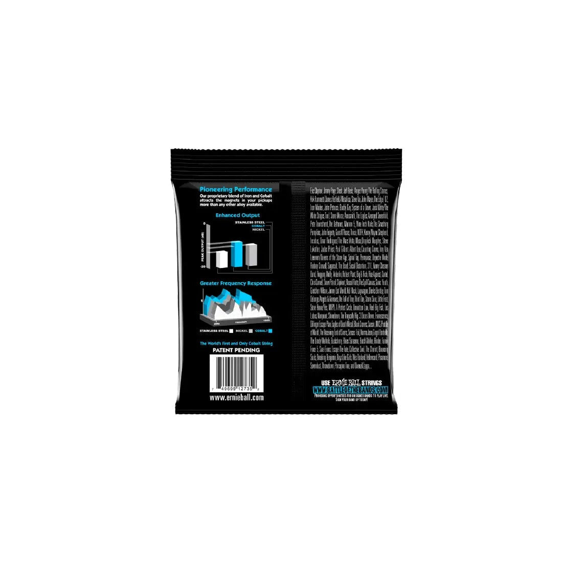 Ernie Ball Extra Slinky Cobalt Electric Bass Strings - 40-95 Gauge Bass Guitar Strings Ernie Ball Art of Guitar