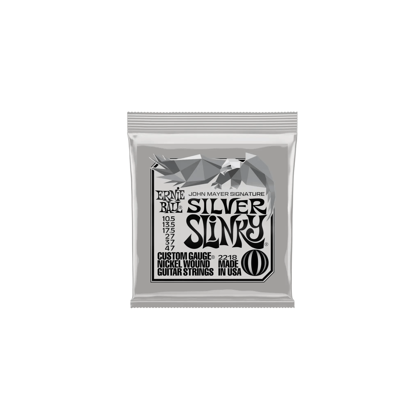 Ernie Ball John Mayer Silver Slinky Signature Electric Guitar Strings - 10.5-47 Gauge Electric Guitar Strings Ernie Ball Art of Guitar