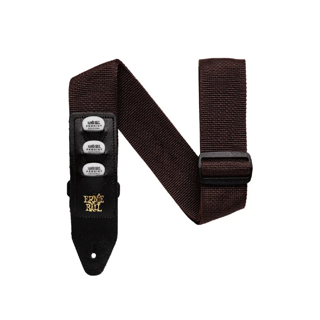 Ernie Ball Pickholder Strap - Brown Guitar Straps Ernie Ball Art of Guitar