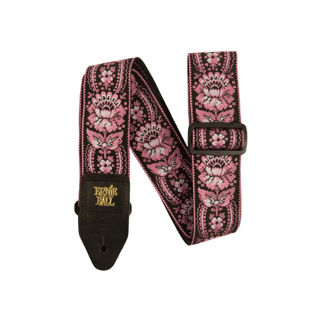 Ernie Ball Pink Orleans Jacquard Strap Guitar Straps Ernie Ball Art of Guitar