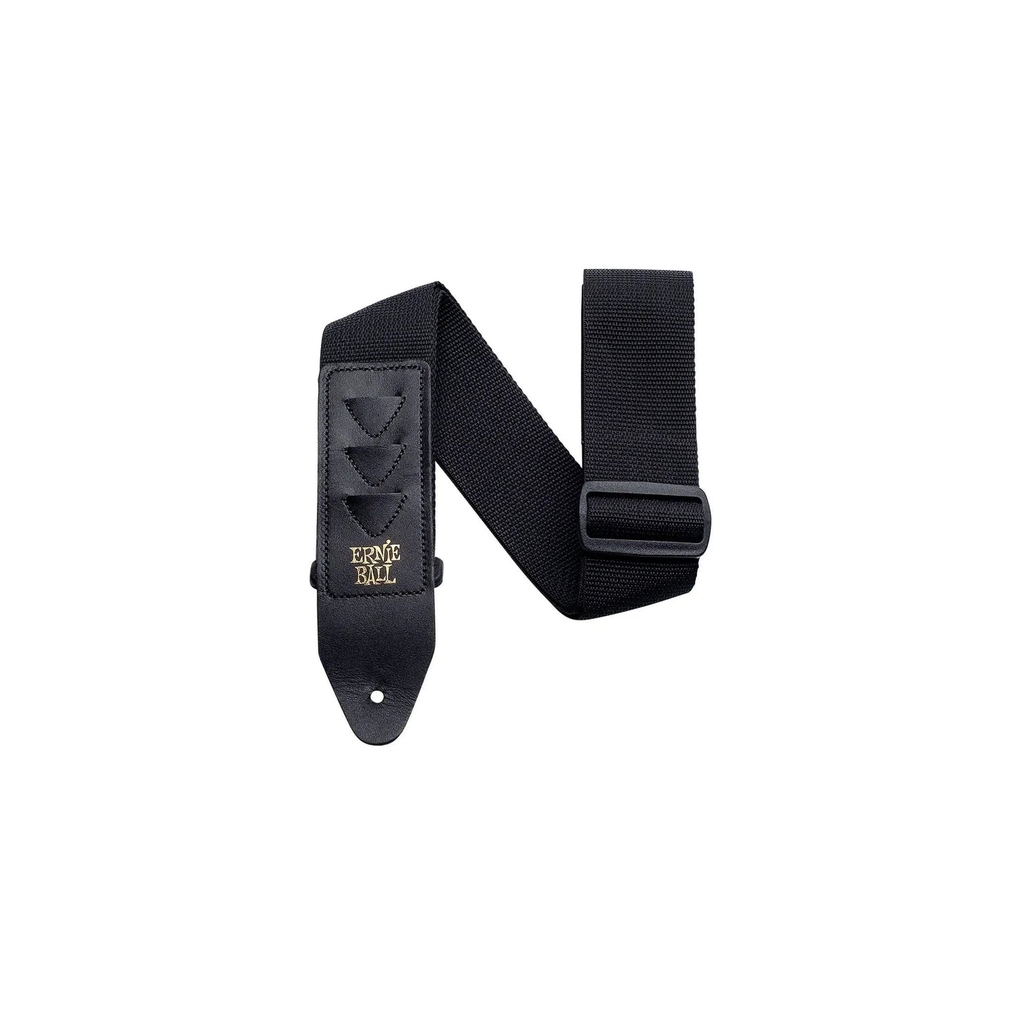 Ernie Ball Polypro Pickholder Guitar/Bass Strap - Black Ernie Ball