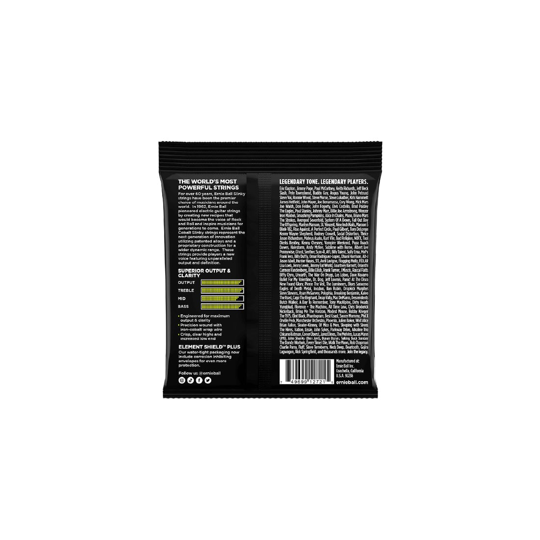 Ernie Ball Regular Slinky Cobalt Electric Guitar Strings - 10-46 Gauge Electric Guitar Strings Ernie Ball Art of Guitar
