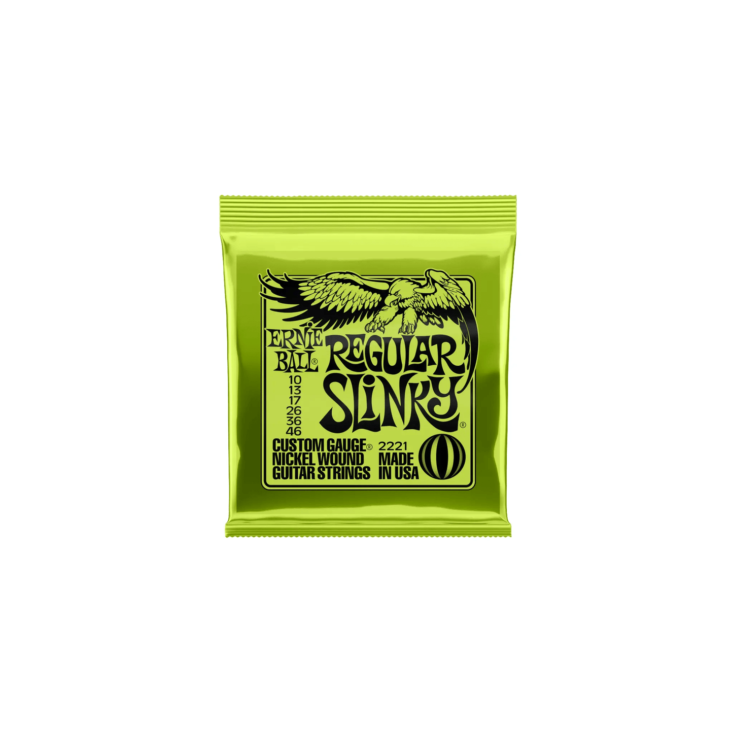 Ernie Ball Regular Slinky Nickel Wound Electric Guitar Strings - 10-46 Gauge Electric Guitar Strings Ernie Ball Art of Guitar