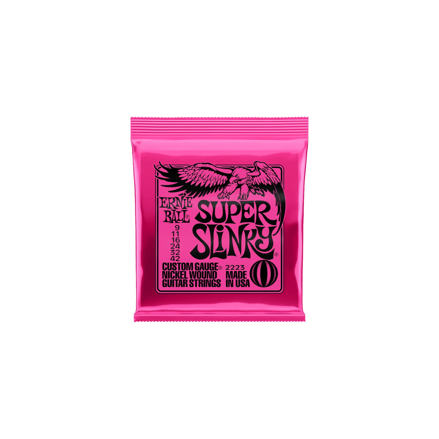 Ernie Ball Super Slinky Nickel Wound Electric Guitar Strings - 9-42 Gauge Electric Guitar Strings Ernie Ball Art of Guitar