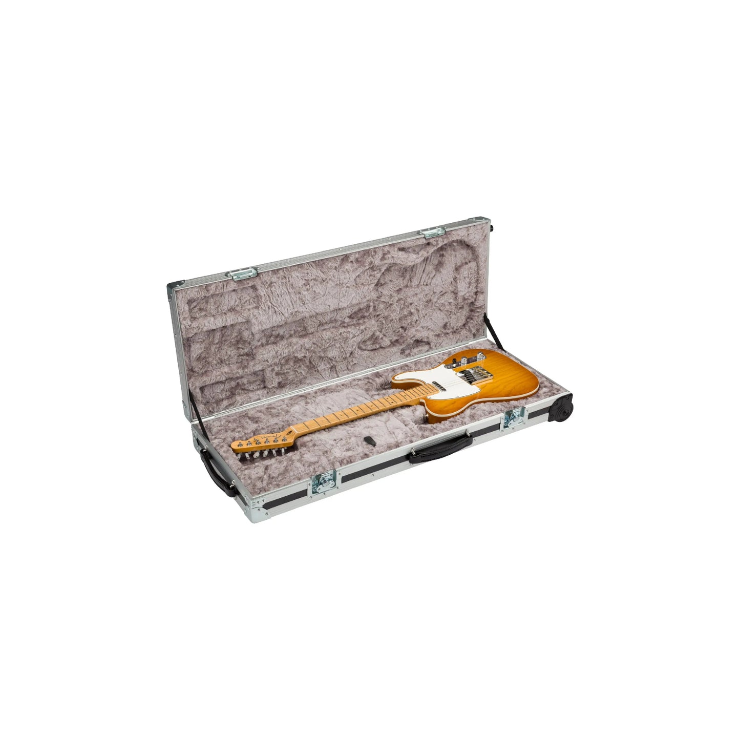 Fender CEO Flight Case with Wheels, Black and Silver Accessories Fender Art of Guitar