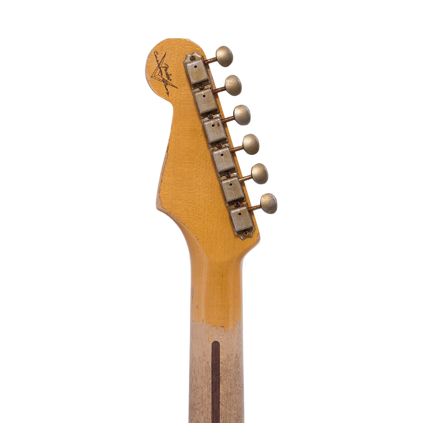 Fender Limited Edition 60s Stratocaster Super Heavy Relic Olympic White over Sherwood Green Electric Guitars Fender Art of Guitar