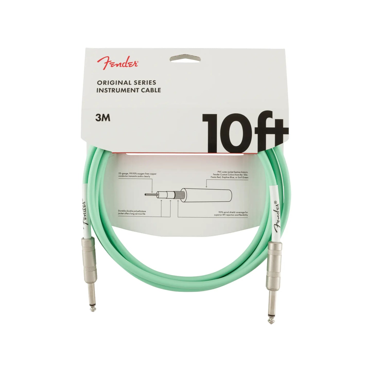 Fender Original Series Instrument Cable, 10' Guitar Cables Fender Art of Guitar