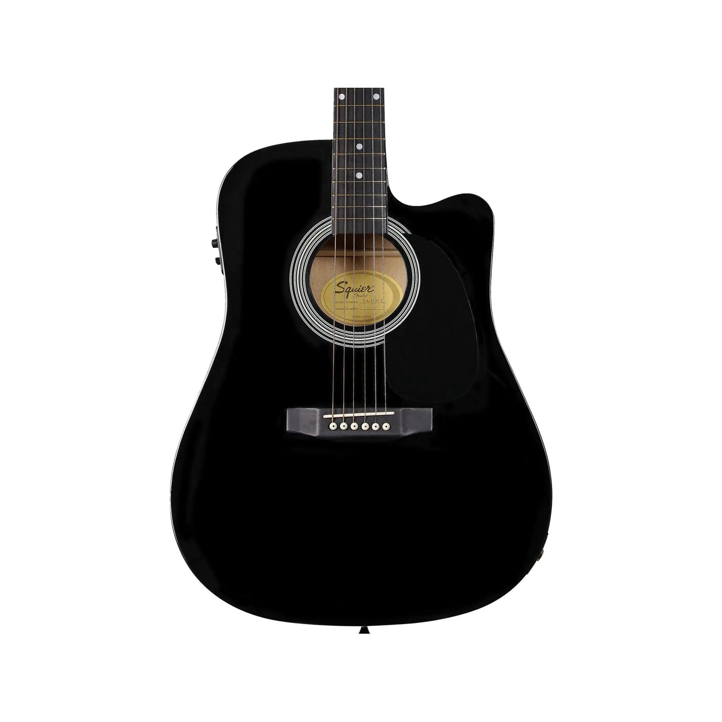 Fender SA-105CE, Dreadnought Black Acoustic Guitars Gretsch Art of Guitar