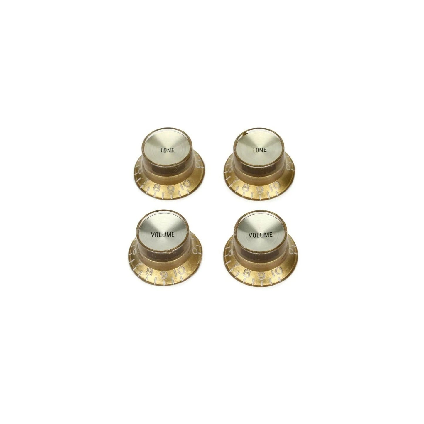Gibson Top Hat Knobs w/ Gold Metal Insert, 4pcs. (Gold) Guitar Accessories Gibson Art of Guitar