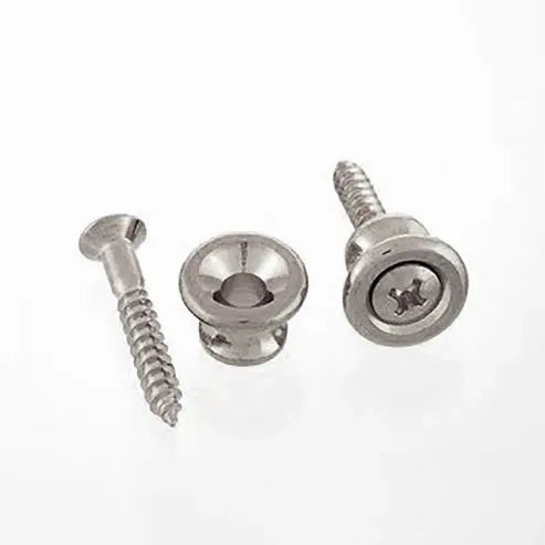 Gotoh Gibson Style Strap Buttons - Nickel / Standard Accessories ALL PARTS Art of Guitar