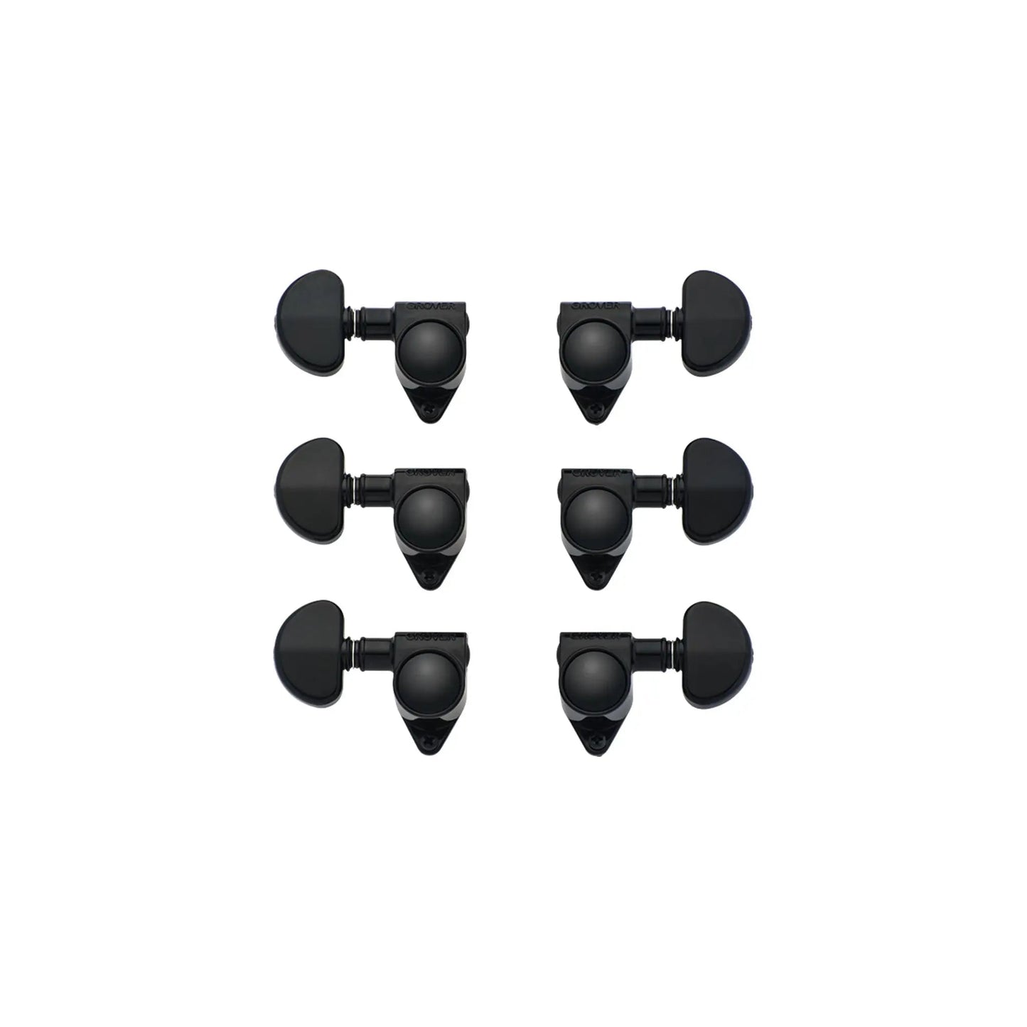 Grover Kidney Tuner Set (Black) guitar tuning peg grover Art of Guitar
