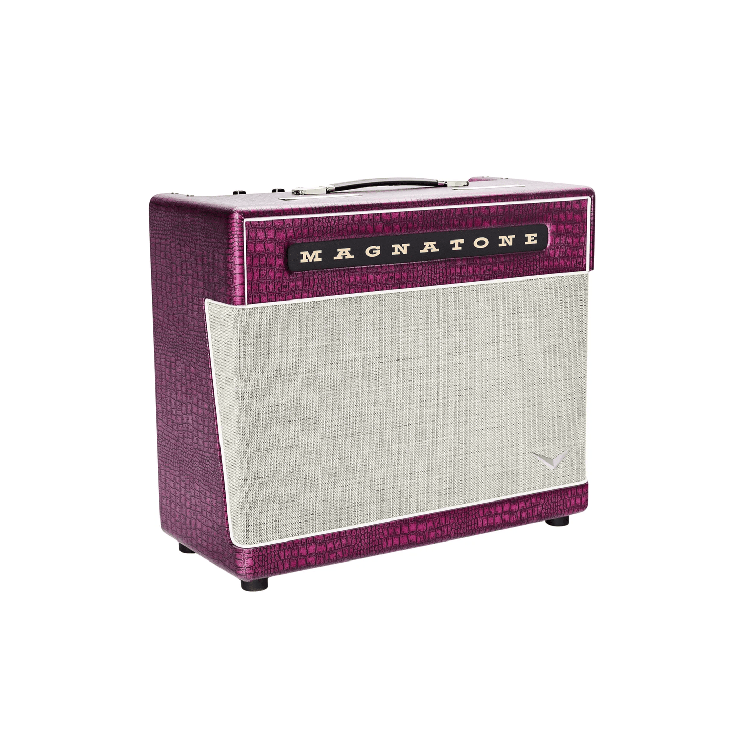 Magnatone Billy Gibbons Signature M-80 1×12 Combo Chrome Grape Electric Guitar Amplifiers Magnatone Art of Guitar