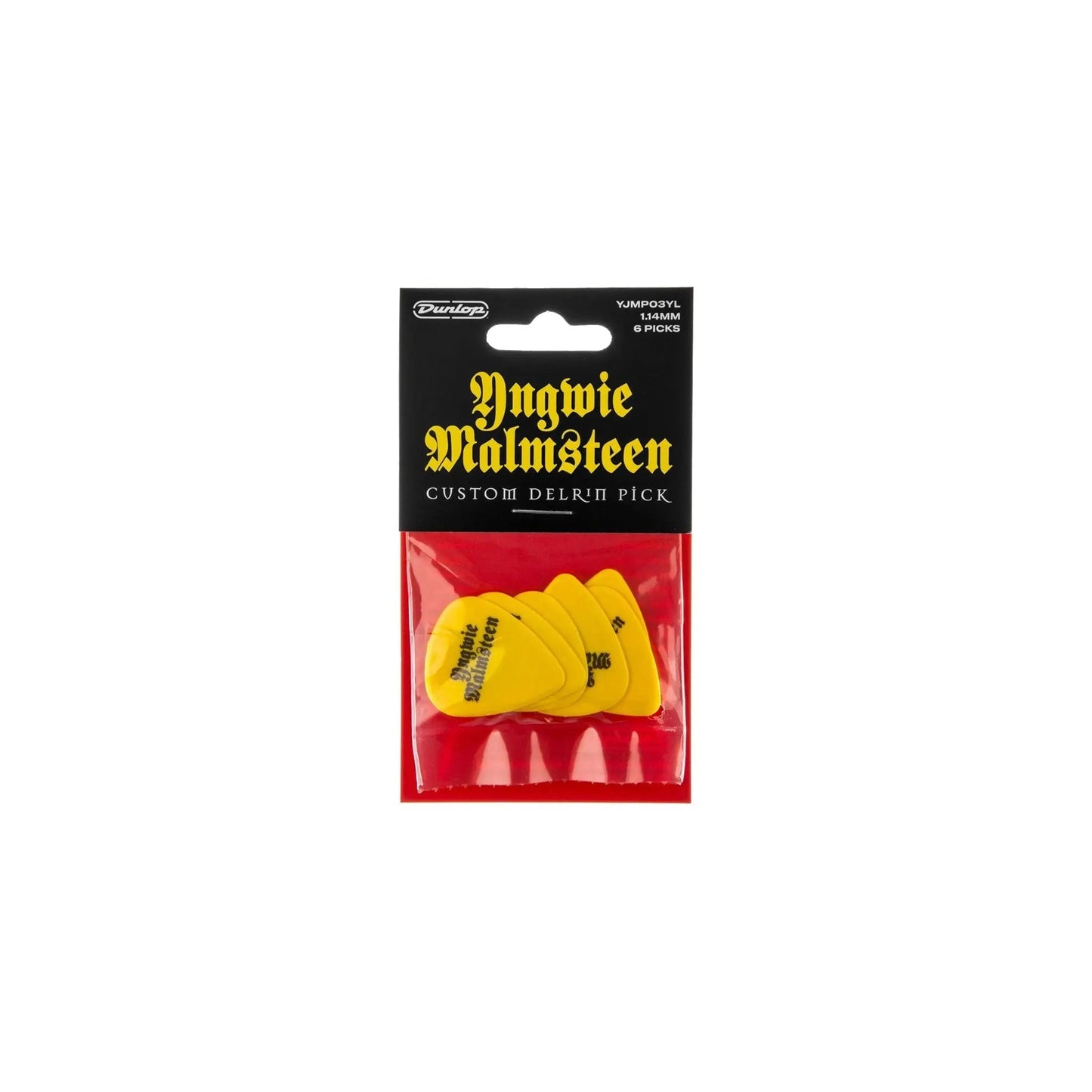 Dunlop YNGWIE MALMSTEEN YEL - 6/PLYPK General Dunlop Art of Guitar
