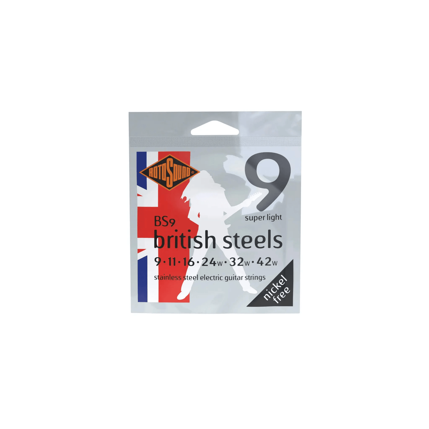 Rotosound BS9 British Steel Electric Guitar Strings (9-42) Electric Guitar Strings Rotosound Art of Guitar