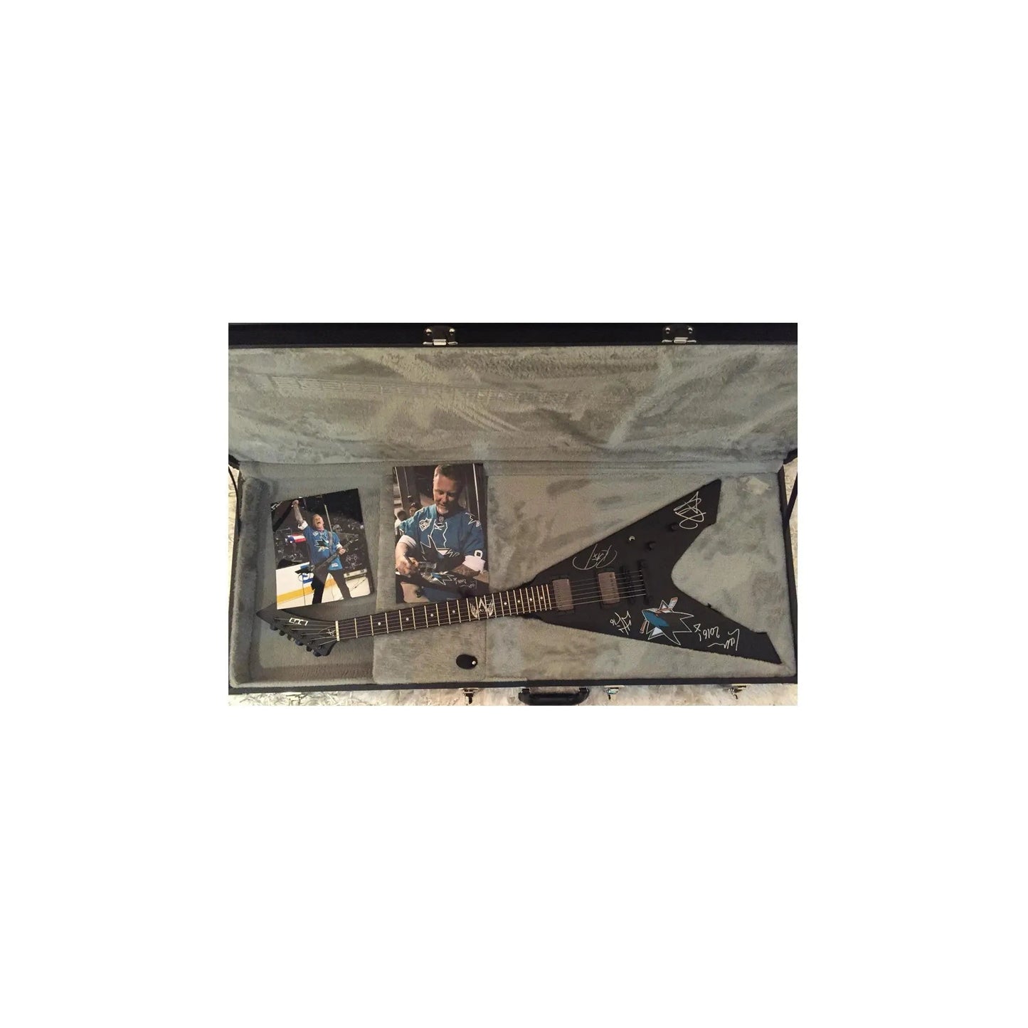 ESP LTD Vulture BLKS Played By James Hetfield/Signed By Metallica Members Electric Guitars LTD Art of Guitar