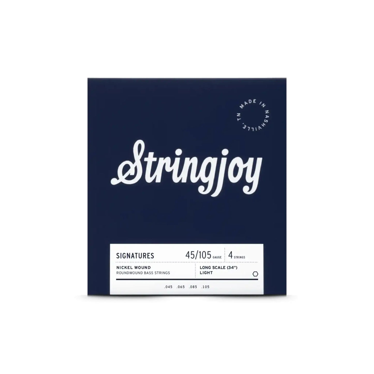 Stringjoy 45-105 Long Scale 4 String Light Gauge Signatures - Nickel Wound Bass Guitar Strings Guitar Strings Stringjoy Art of Guitar