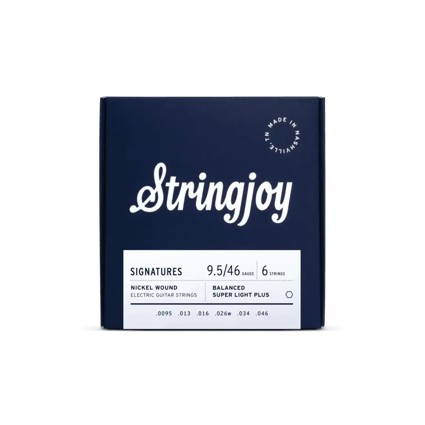 Stringjoy 9.5-46 Balanced Super Light Plus Gauge Signatures - Nickel Wound Electric Guitar Strings Guitar Strings Stringjoy Art of Guitar