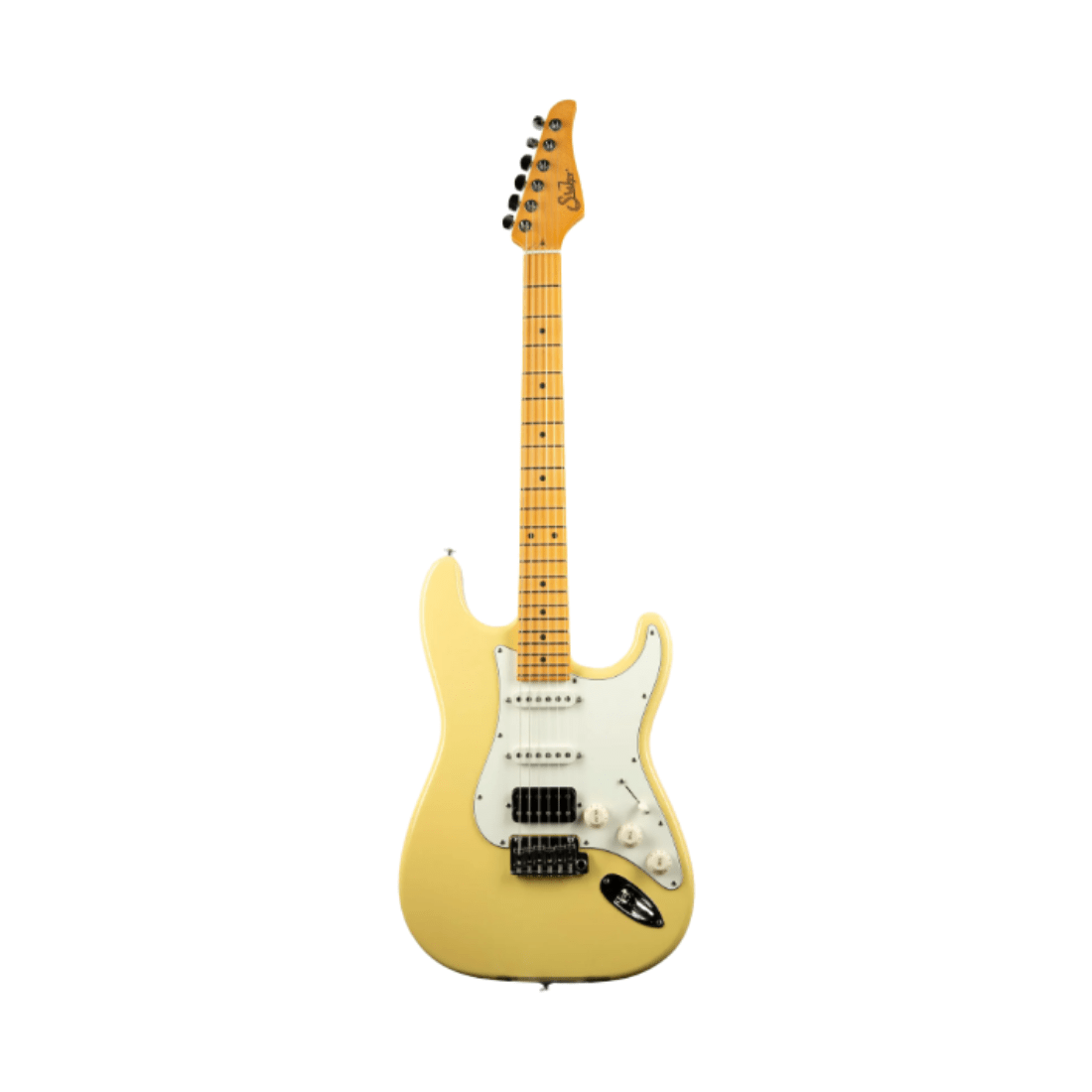 Suhr Classic S Vintage Yellow with Maple Fretboard Electric Guitar Electric Guitars Suhr Art of Guitar