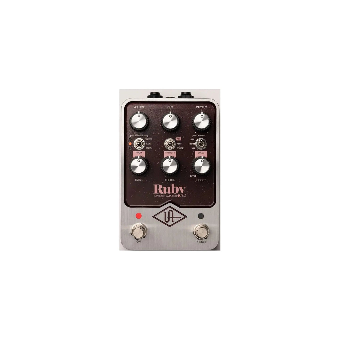 Universal Audio UAFX Ruby ’63 Top Boost Amplifier Pedal Pedals Media Cast Art of Guitar
