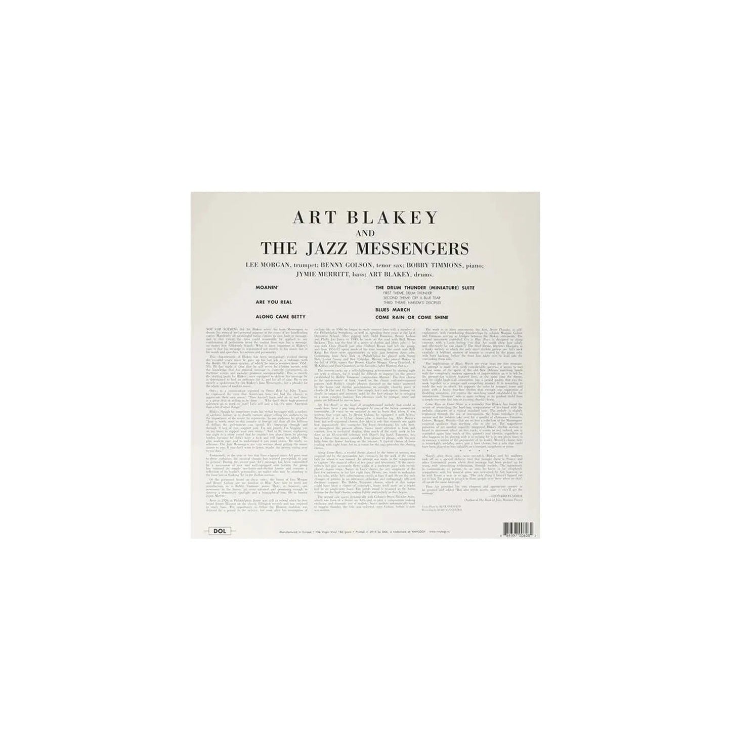 Art Blakey And The Jazz Messengers Art Blakey And The Jazz LP CAVO