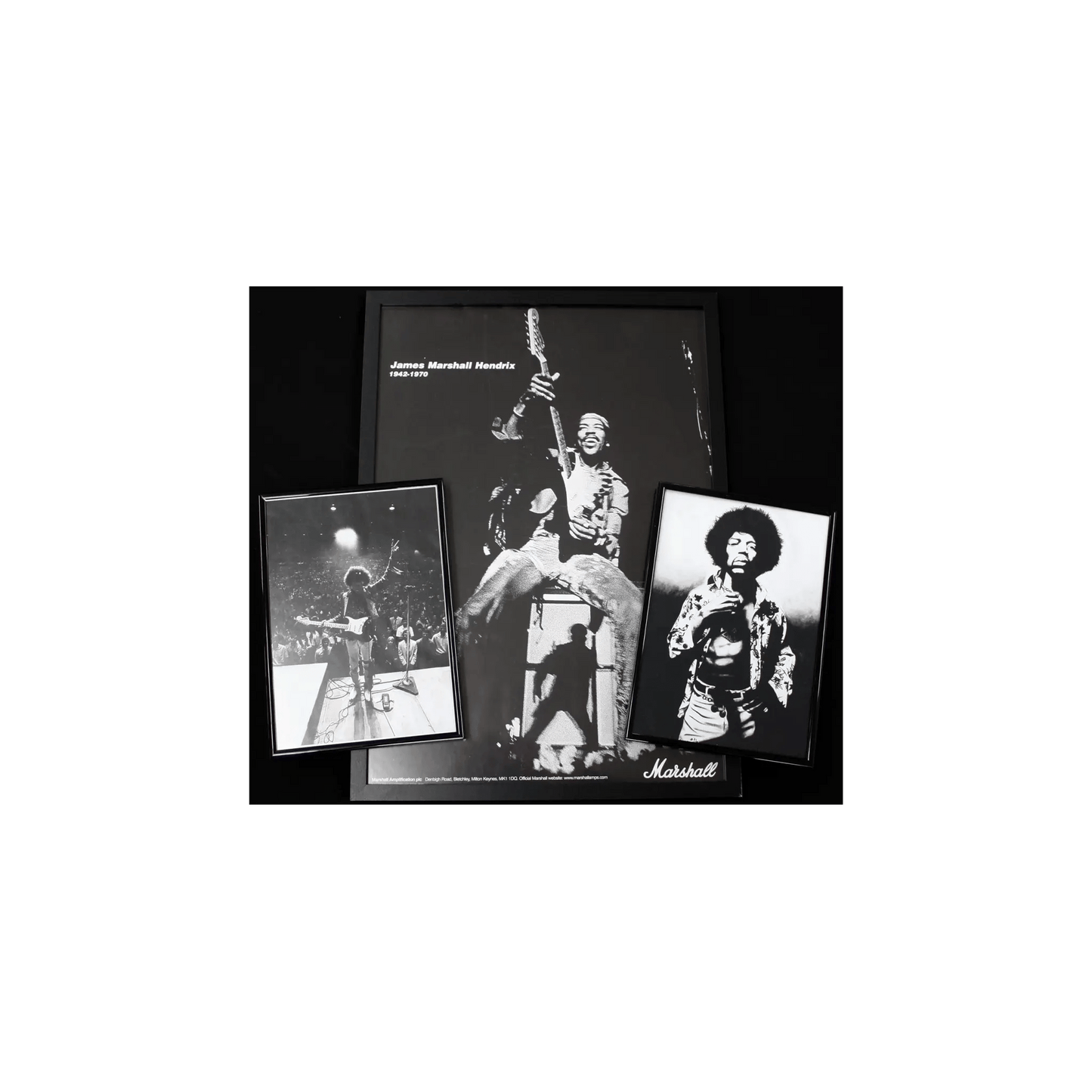 Jimi Hendrix - Rare Marshall Amplification Poster Art of Guitar