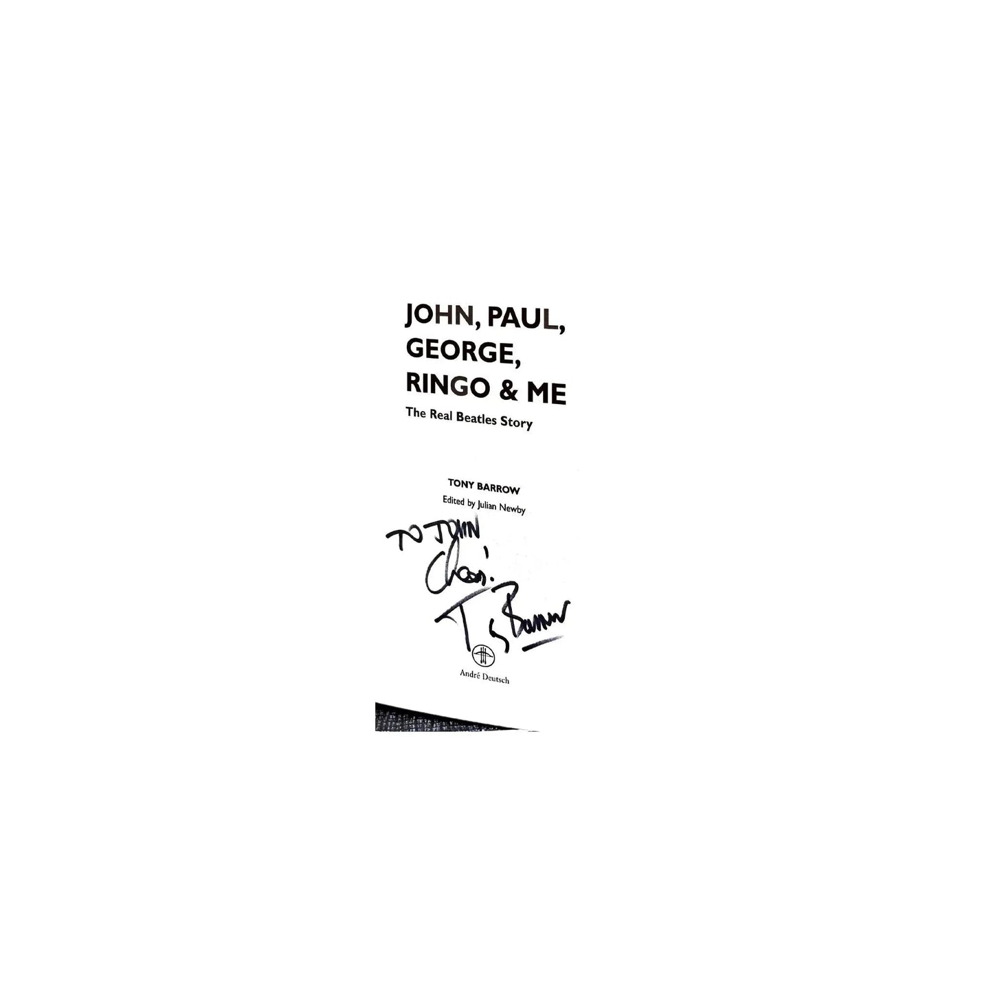 John Paul George & Me by Tony Barrow Art of Guitar