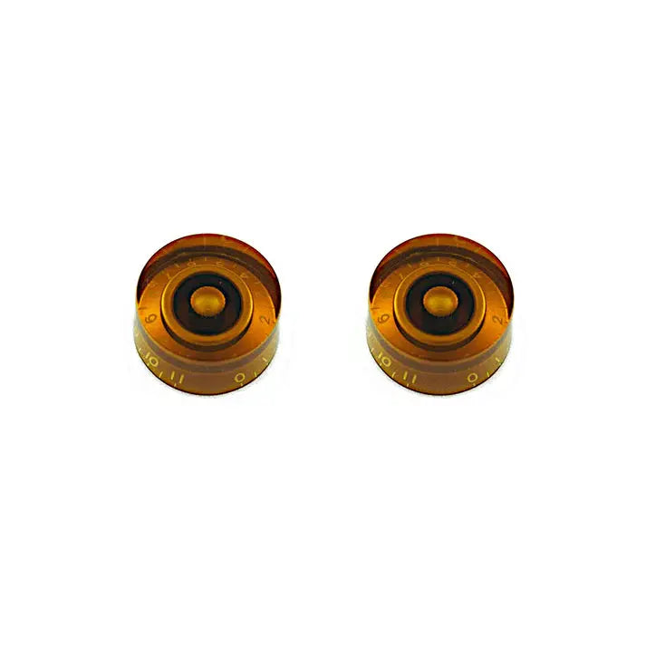 Allparts Speed Knobs 0 to 11 (2 pcs) - Amber Accessories ALL PARTS Art of Guitar
