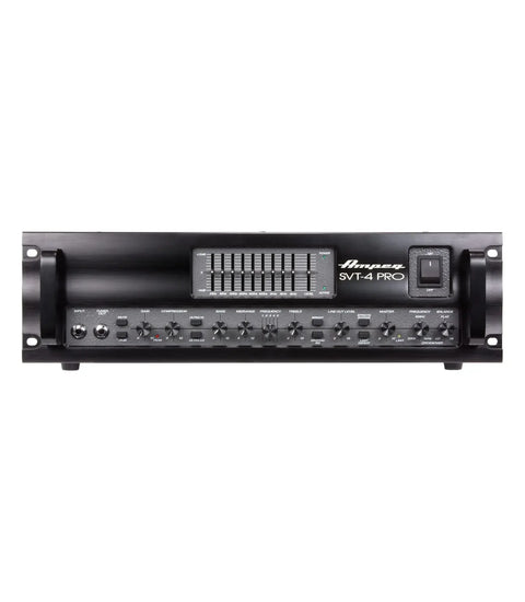 Ampeg SVT-4PRO 1200W, Tube Preamp, Stereo Power Amplifier Head Bass Amplifiers Ampeg Art of Guitar