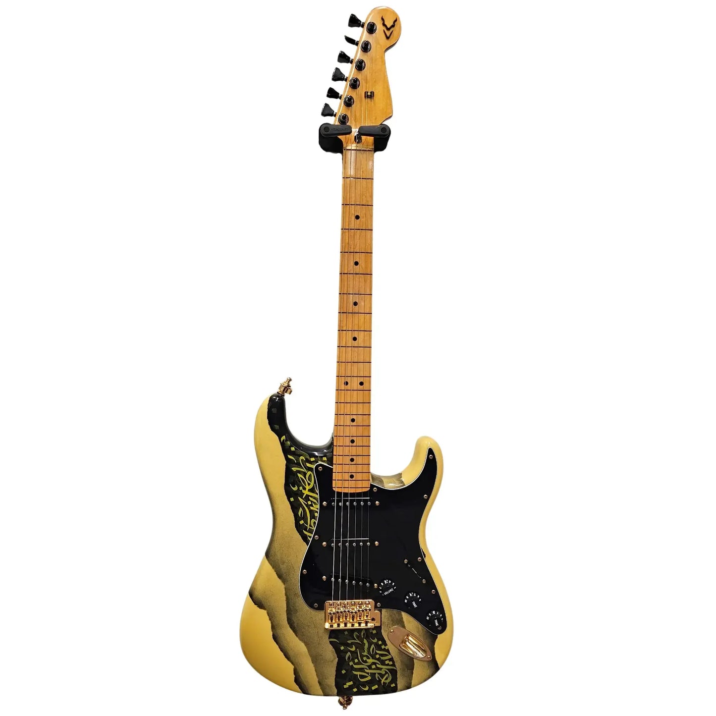 Custom Made Caligraphy Strat-Style Electric Guitars J.Riachi Art of Guitar