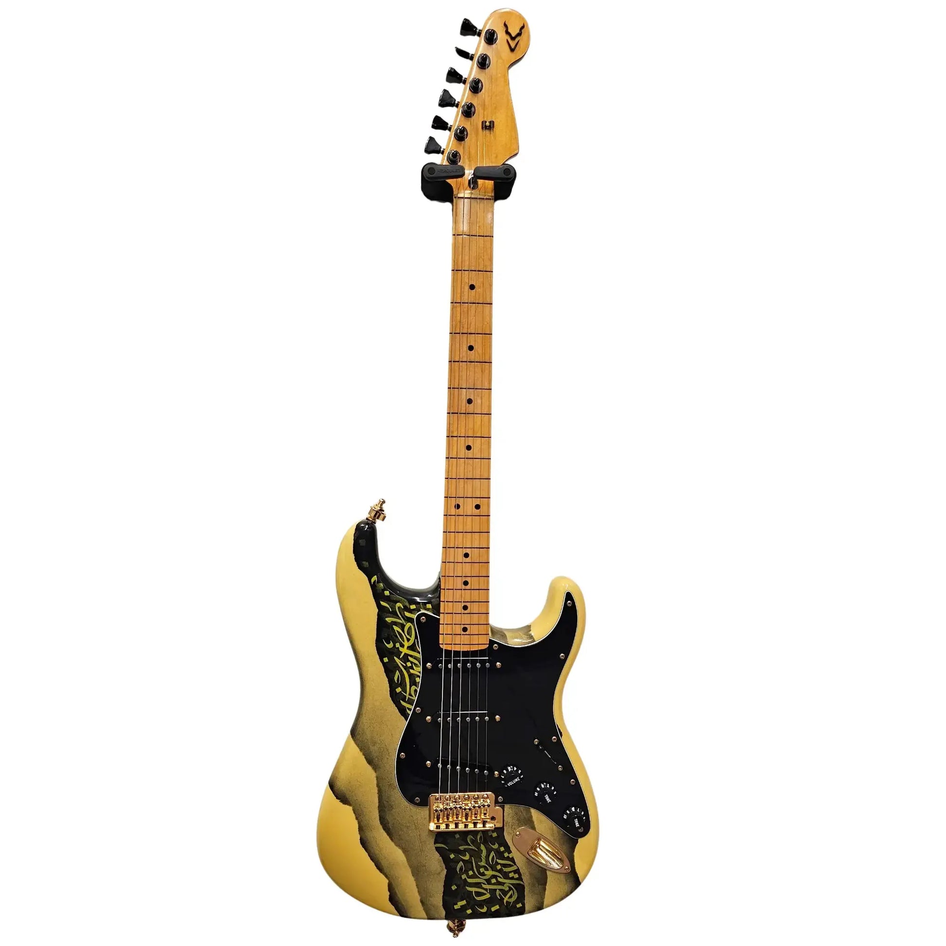 Custom Made Caligraphy Strat-Style Electric Guitars J.Riachi Art of Guitar