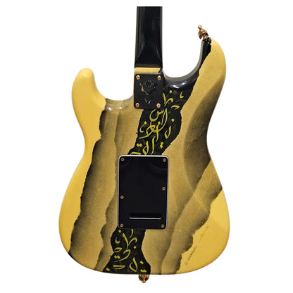 Custom Made Caligraphy Strat-Style Electric Guitars J.Riachi Art of Guitar