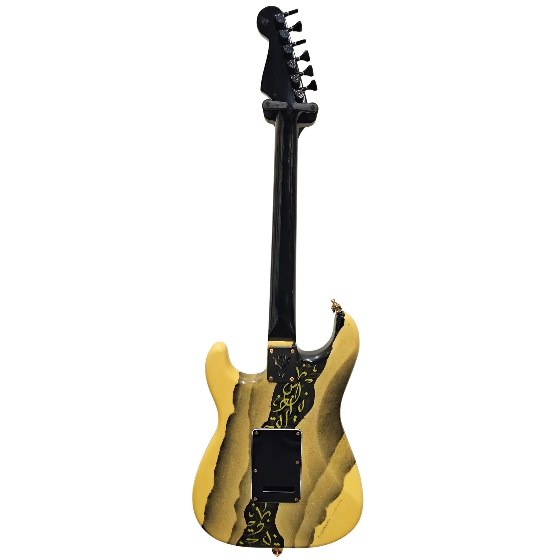 Custom Made Caligraphy Strat-Style Electric Guitars J.Riachi Art of Guitar