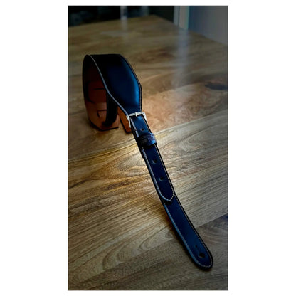 Blue Bell Straps Johnson Pure Aniline - Dark Coffee Guitar Straps Blue Bell Art of Guitar