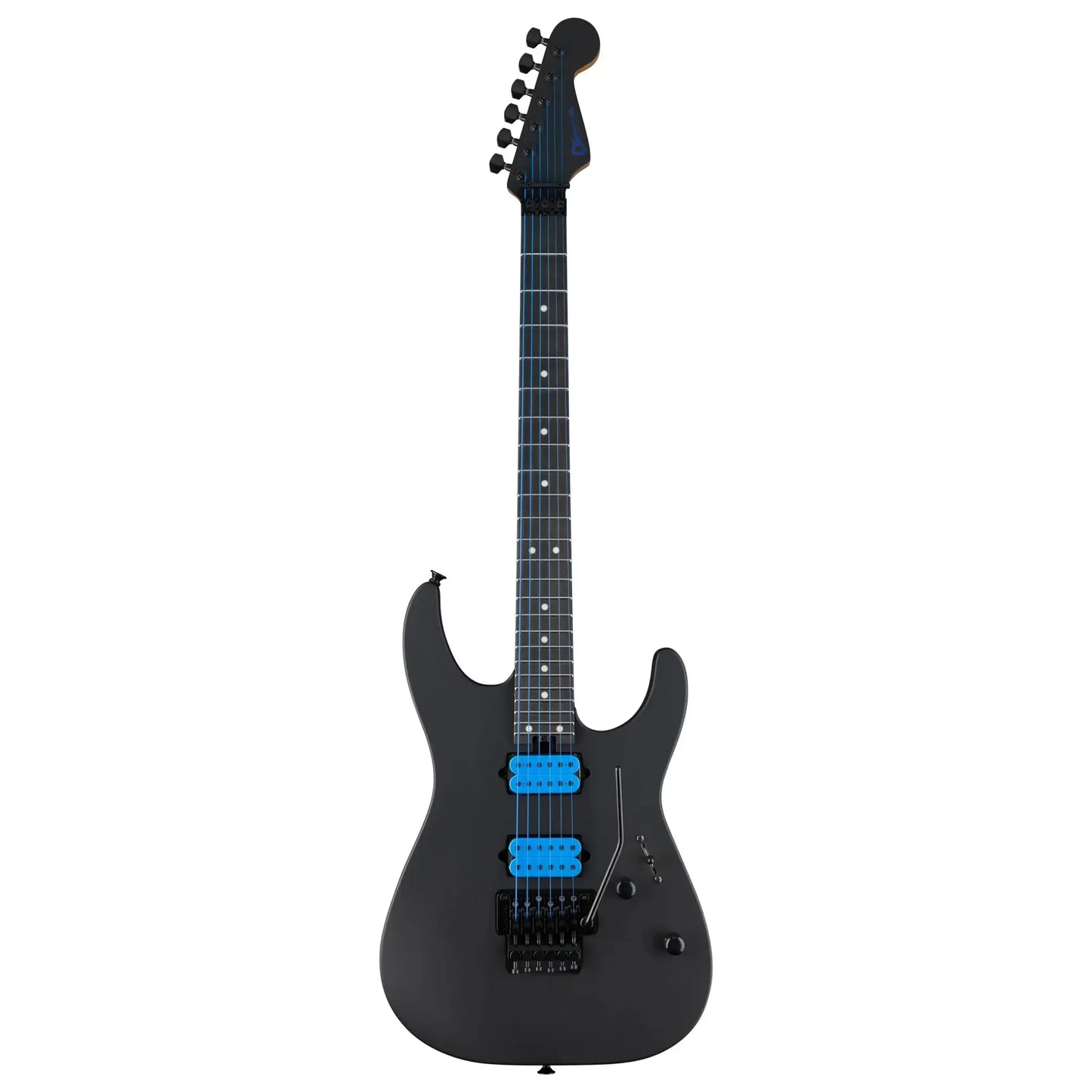 Charvel Custom Shop Handbuilt USA Special Edition DK24 Electric Guitar - Blue on Black Electric Guitars Charvel Art of Guitar