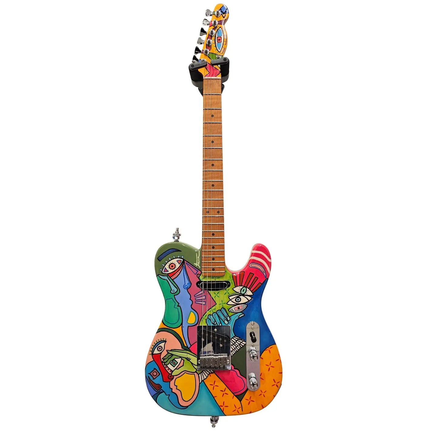 Custom Hand-Painted Telecaster Style – One of a Kind Electric Guitars Consignment Art of Guitar