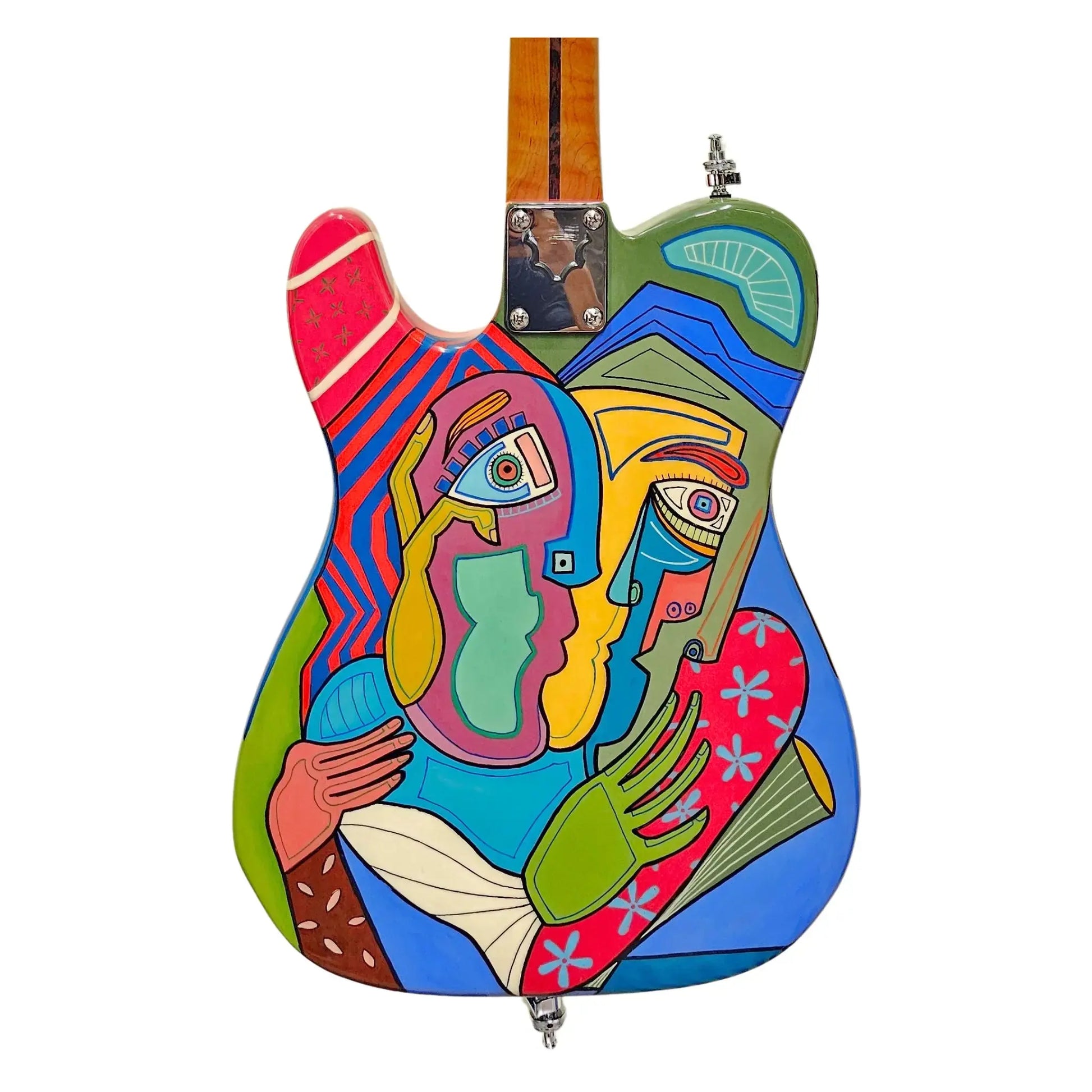 Custom Hand-Painted Telecaster Style – One of a Kind Electric Guitars Consignment Art of Guitar