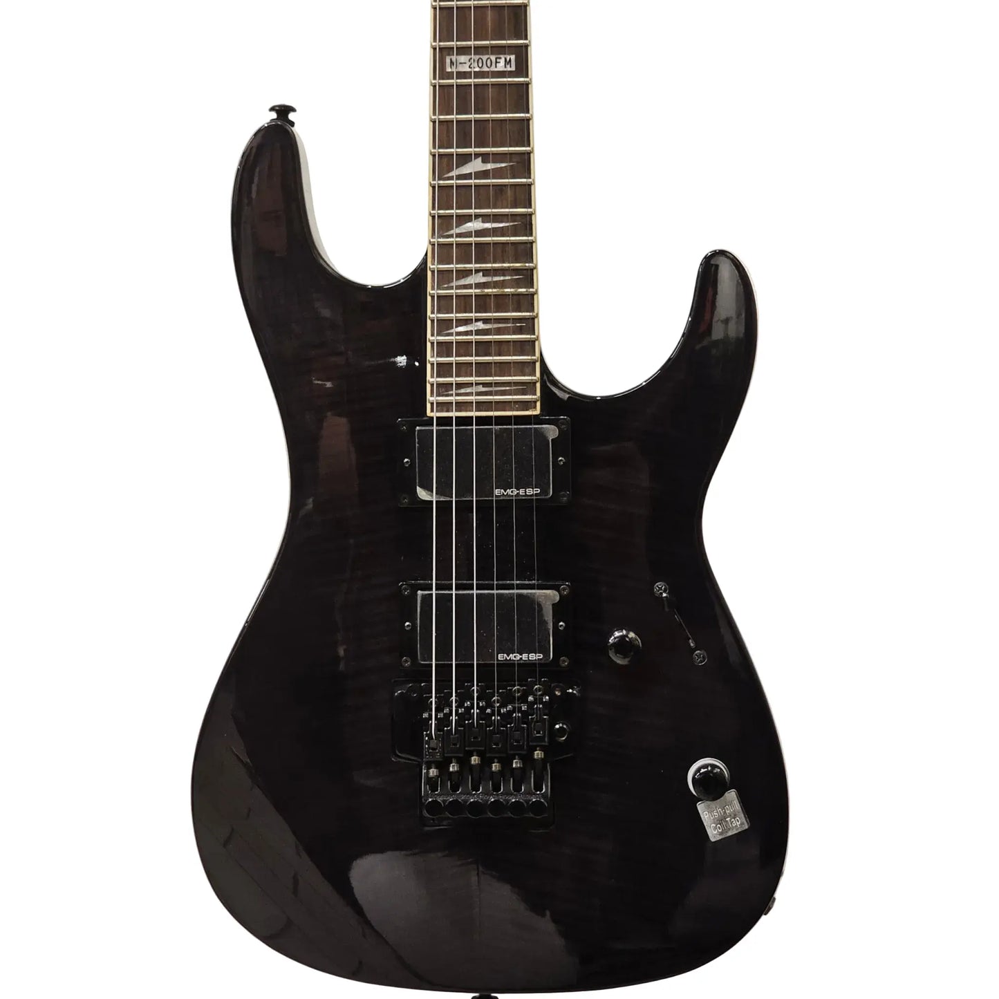 ESP LTD M-200FM Electric Guitar - See Thru Black Electric Guitars ESP LTD Art of Guitar