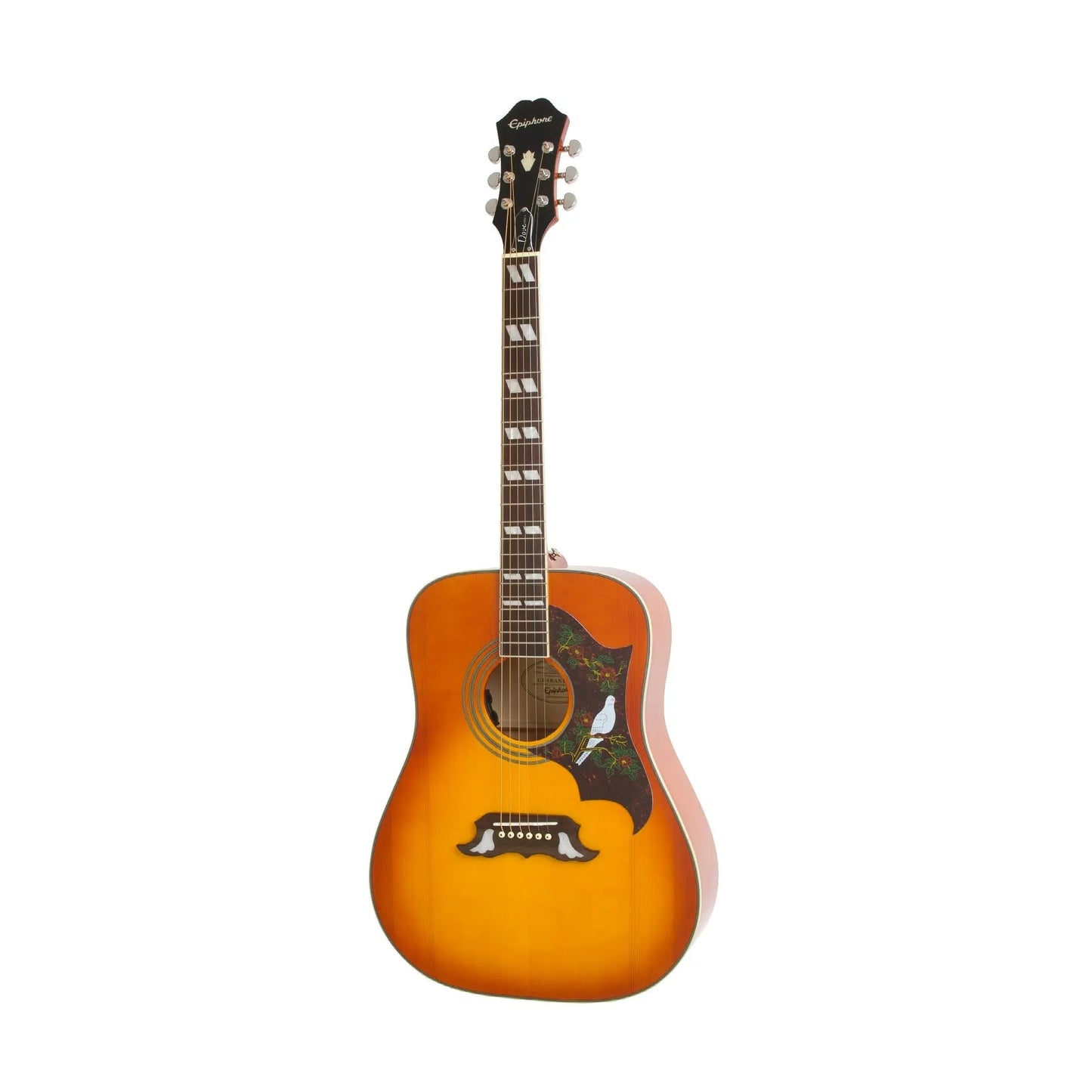 Epiphone Dove Studio Violin Burst (Solid Top Fishman Sonitone) Acoustic Guitars Epiphone Art of Guitar