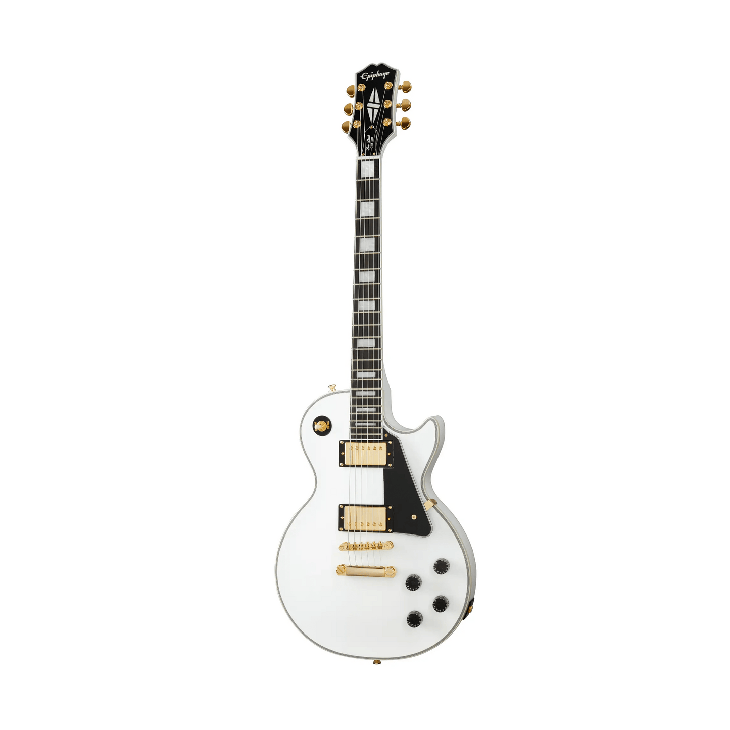 Epiphone Les Paul Custom-Alpine White Electric Guitar - Art of Guitar Epiphone Les Paul Custom-Alpine White Electric Guitar - Art of Guitar