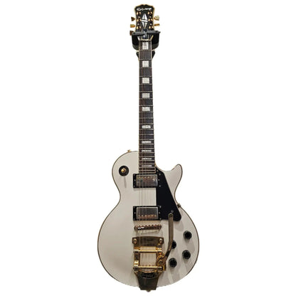 Epiphone Les Paul Custom White Gold Bigsby® &  TronicalTune System Electric Guitars Epiphone Art of Guitar