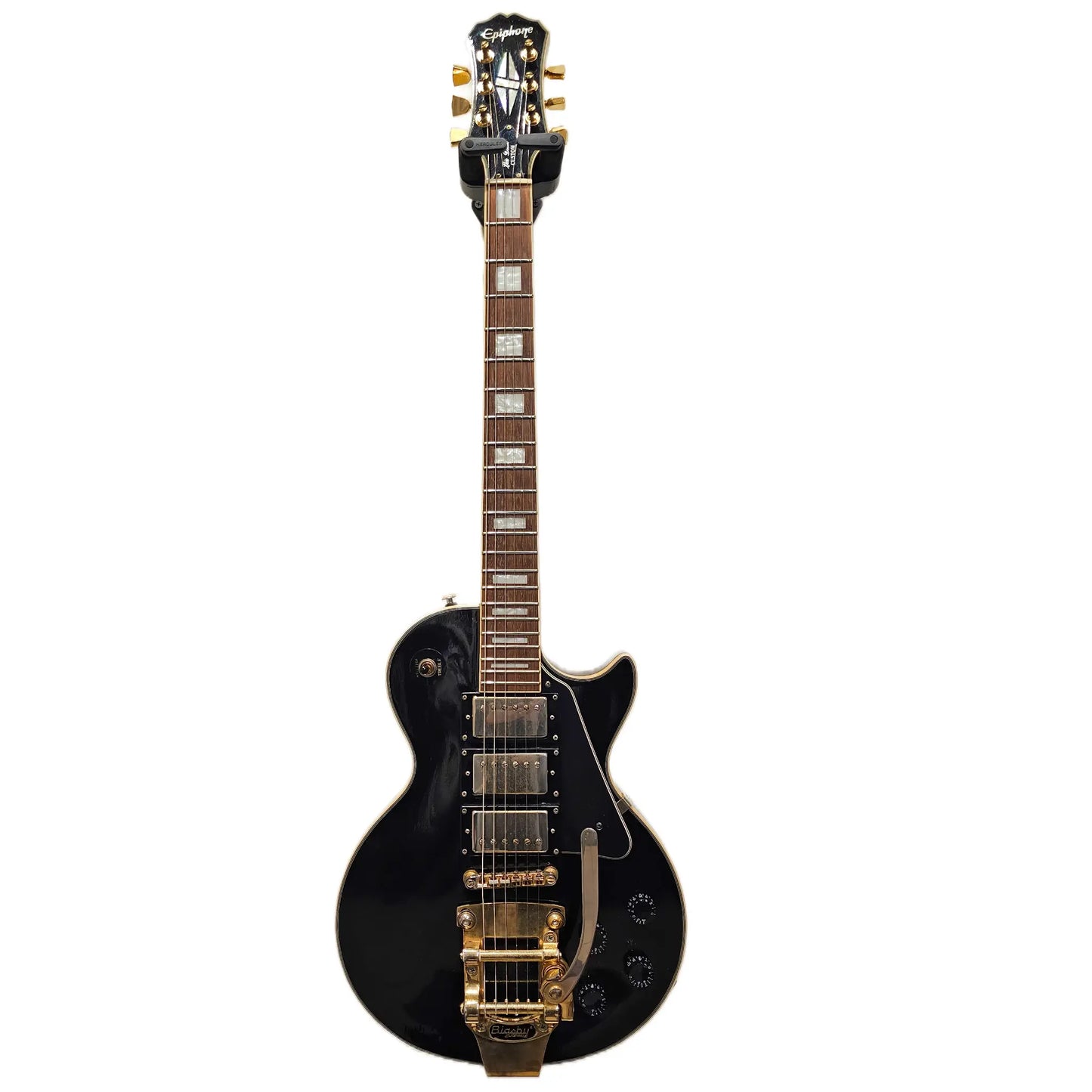 Epiphone Les Paul Custom Black Gold Bigsby® &  TronicalTune System Electric Guitars Epiphone Art of Guitar